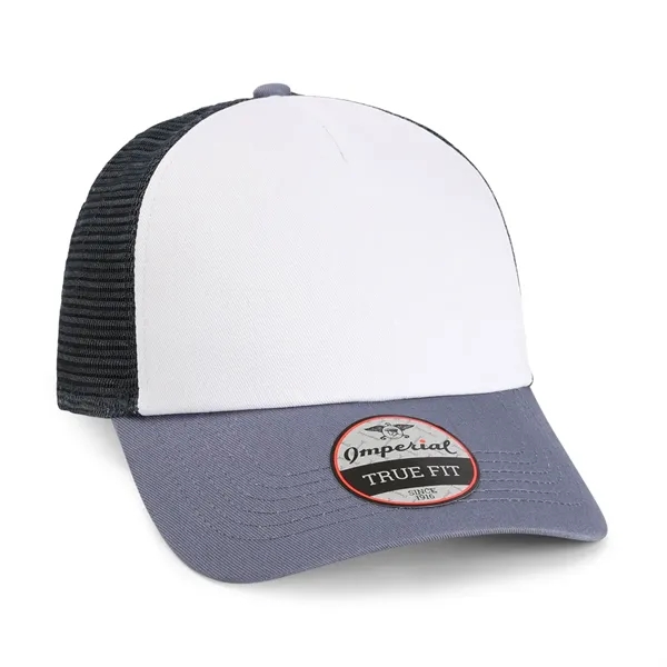 Imperial 1287 5-Panel North Country Trucker Hat with leatherette patch or... from ASI 74601 Calico