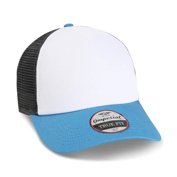 Imperial 1287 5-Panel North Country Trucker Hat with leatherette patch or... from ASI 74601 Calico