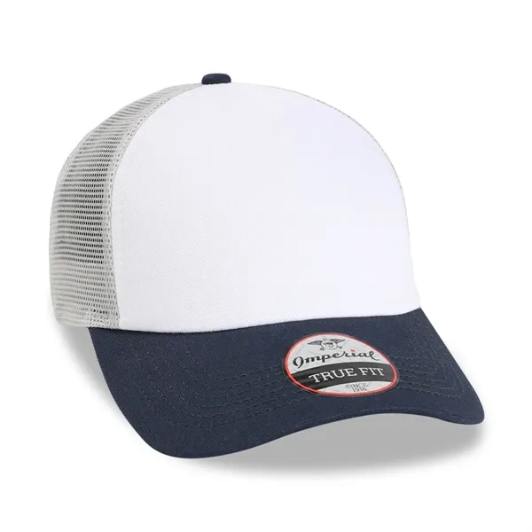 Imperial 1287 5-Panel North Country Trucker Hat with leatherette patch or... from ASI 74601 Calico