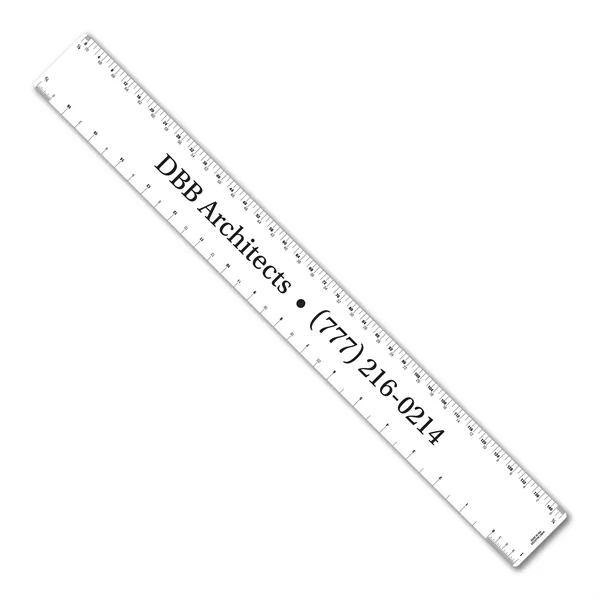 18 inch .020 flexible PVC ruler with architect or engineer scales.... from ASI 53430 Executive Line / Executive Line®