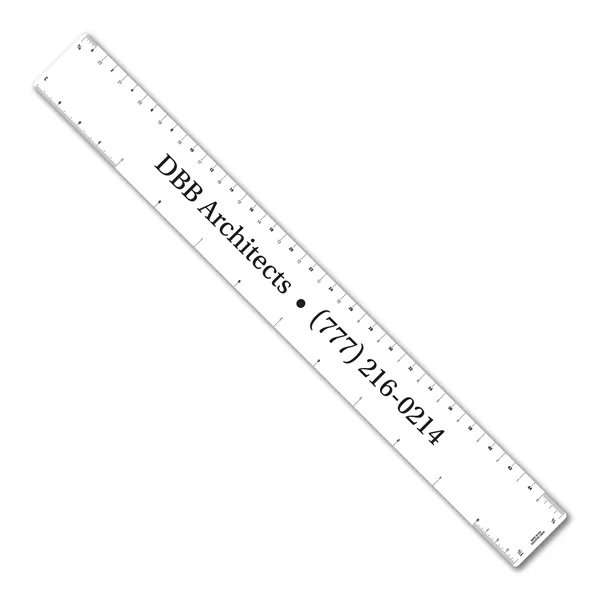 18 inch .020 flexible PVC ruler with architect or engineer scales.... from ASI 53430 Executive Line / Executive Line®