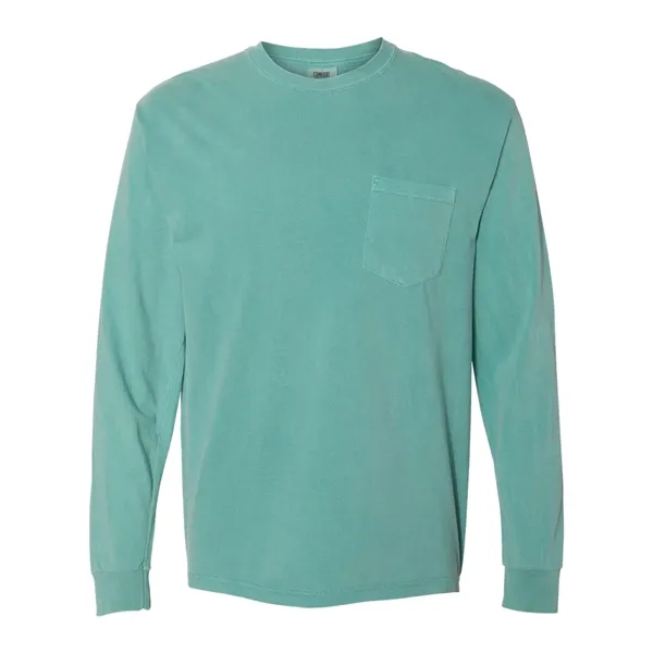 Comfort Colors Long Sleeve T-Shirt With Pocket, blank.... from ASI 84358 S&S Activewear
