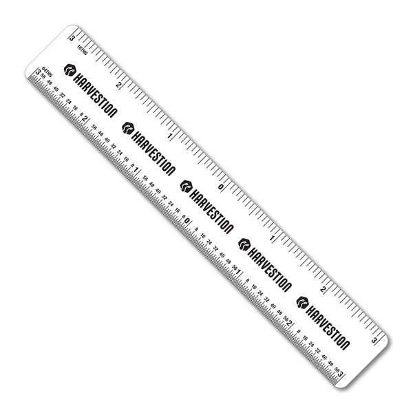 6 inch .020 flexible PVC ruler with center finding scales. Printed... from ASI 53430 Executive Line / Executive Line®