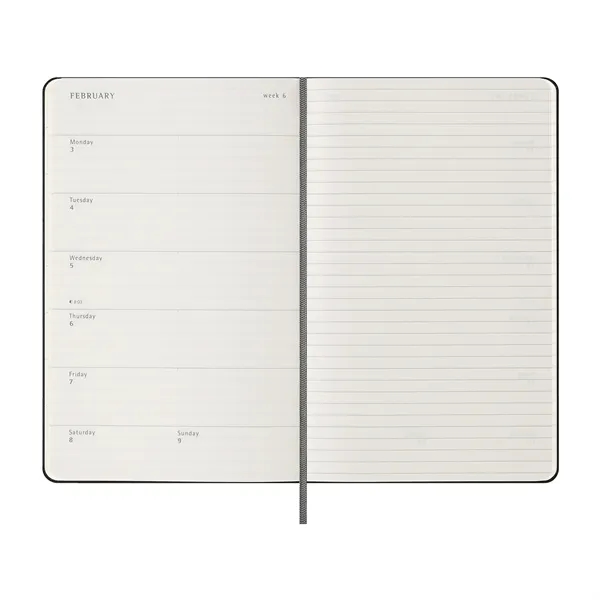 12-month daily 2026 planner with hard cover, elastic closure and ribbon... from ASI 56070 Gemline / Gemline®