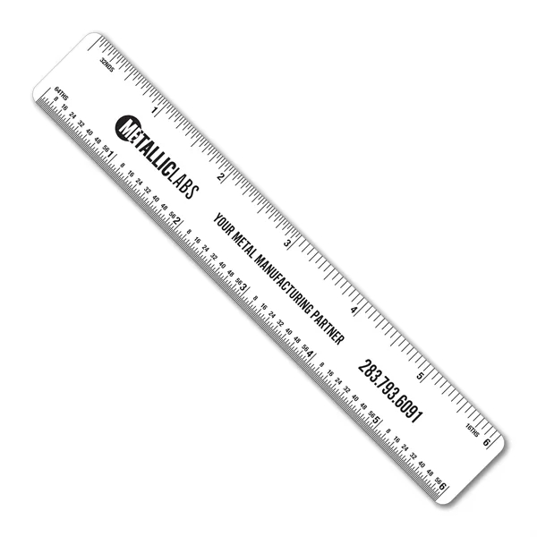 12 inch .020 flexible PVC ruler with tinner circumference scales. Printed... from ASI 53430 Executive Line / Executive Line®
