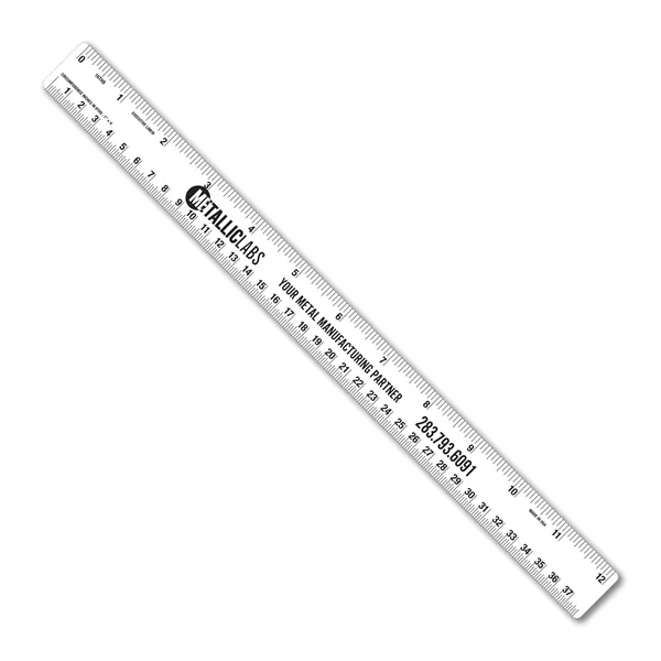 12 inch .020 flexible PVC ruler with tinner circumference scales. Printed... from ASI 53430 Executive Line / Executive Line®