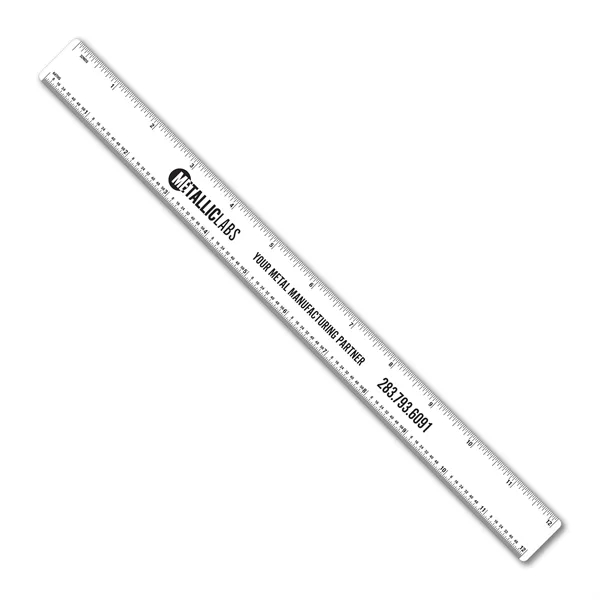 12 inch .020 flexible PVC ruler with tinner circumference scales. Printed... from ASI 53430 Executive Line / Executive Line®