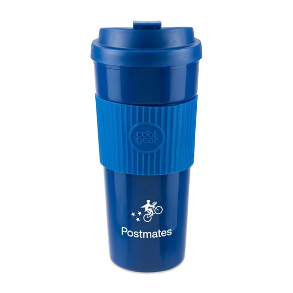 19 oz. travel coffee cup with double wall construction, flip-tab lid... from ASI 56070 Gemline / Gemline®