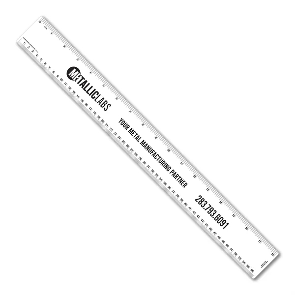 18 inch .020 flexible PVC ruler with tinner circumference scales. Printed... from ASI 53430 Executive Line / Executive Line®