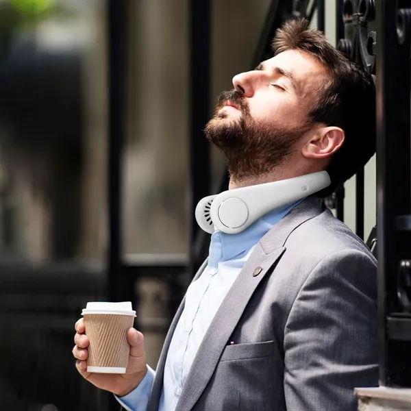 Portable neck fan with bladeless and rechargeable design.... from ASI 56070 Gemline / Gemline®