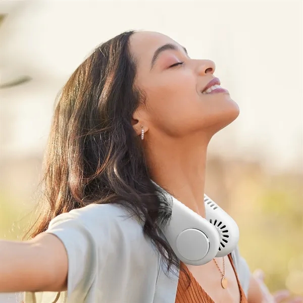 Portable neck fan with bladeless and rechargeable design.... from ASI 56070 Gemline / Gemline®