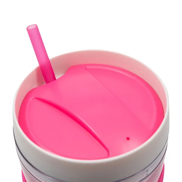 24 oz. double wall insulated bottle with twist-top lid and straw.... from ASI 56070 Gemline / Gemline®