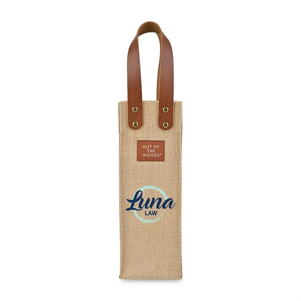 4" x 4" jute wine botte bag.... from ASI 56070 Gemline / Gemline®