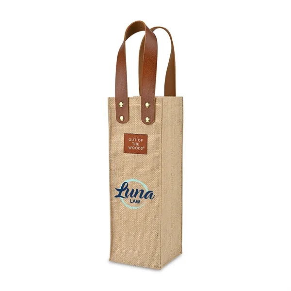 4" x 4" jute wine botte bag.... from ASI 56070 Gemline / Gemline®