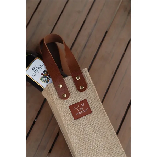 4" x 4" jute wine botte bag.... from ASI 56070 Gemline / Gemline®