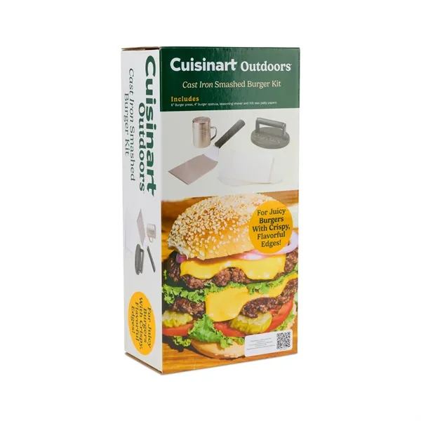Smashburger kit with cast iron press, spatula, seasoning shaker and patty... from ASI 56070 Gemline / Gemline®