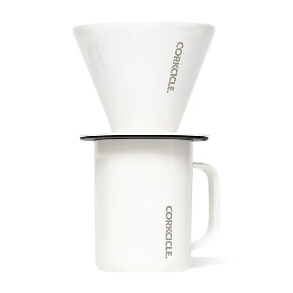Pour over coffee gift set with 16 oz. triple insulated mug... from ASI 56070 Gemline / Gemline®