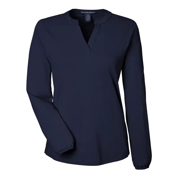 DJ Classic Women's Raleigh Half-Placket Knit Top... from ASI 84358 S&S Activewear