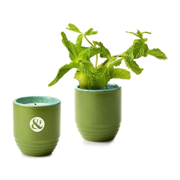 6 oz. soy candle that turns into a planter; seed packet... from ASI 56070 Gemline / Gemline®
