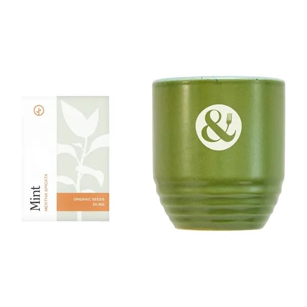 6 oz. soy candle that turns into a planter; seed packet... from ASI 56070 Gemline / Gemline®