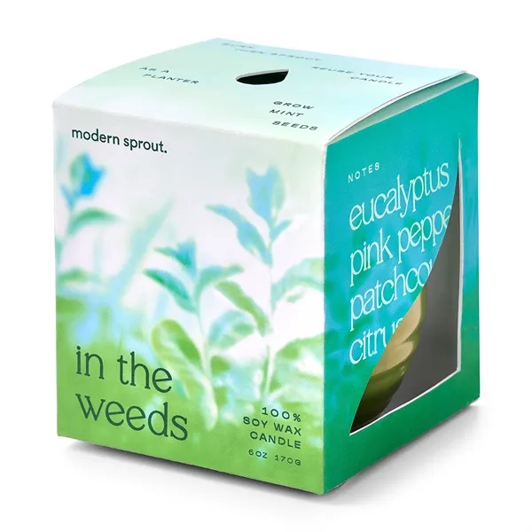 6 oz. soy candle that turns into a planter; seed packet... from ASI 56070 Gemline / Gemline®