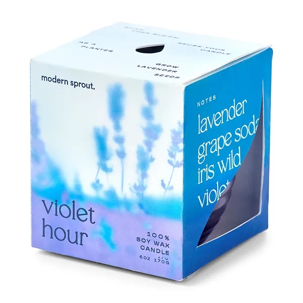 6 oz. soy candle that turns into a planter; seed packet... from ASI 56070 Gemline / Gemline®