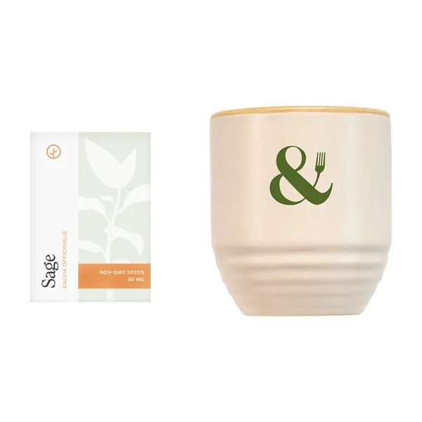 6 oz. soy candle that turns into a planter; seed packet... from ASI 56070 Gemline / Gemline®