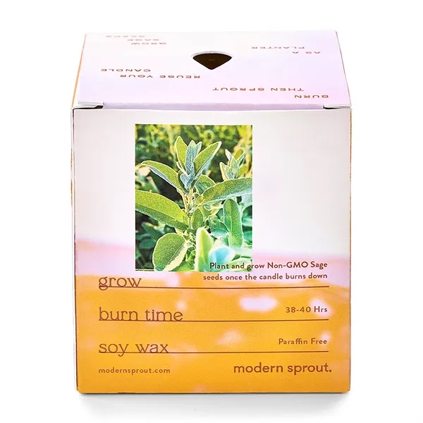 6 oz. soy candle that turns into a planter; seed packet... from ASI 56070 Gemline / Gemline®