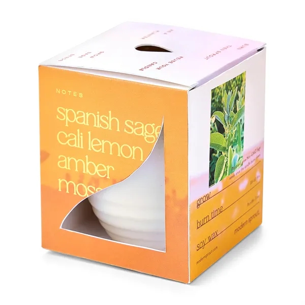 6 oz. soy candle that turns into a planter; seed packet... from ASI 56070 Gemline / Gemline®