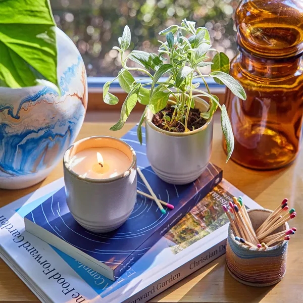 6 oz. soy candle that turns into a planter; seed packet... from ASI 56070 Gemline / Gemline®
