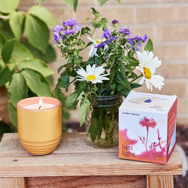 6 oz. soy candle that turns into a planter; seed packet... from ASI 56070 Gemline / Gemline®