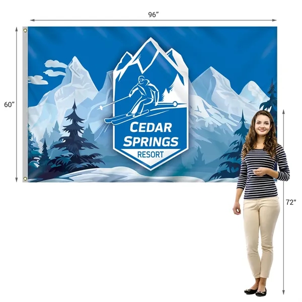 4' x 6' Digitally Printed Outdoor Spun Polyester Single Reverse Double... from ASI 80228 Quinn