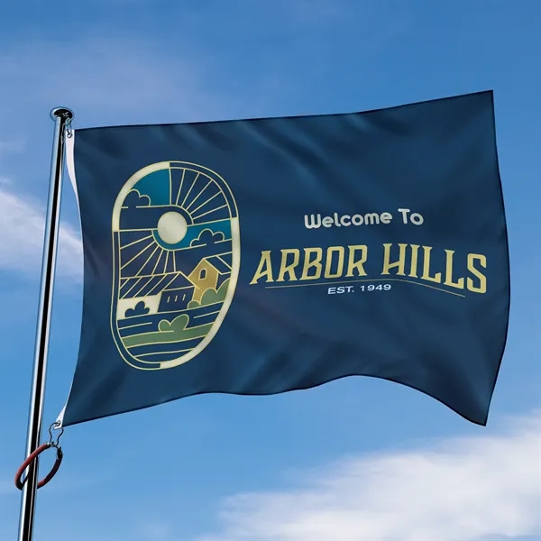 4' x 6' Digitally Printed Outdoor Spun Polyester Single Reverse Double... from ASI 80228 Quinn