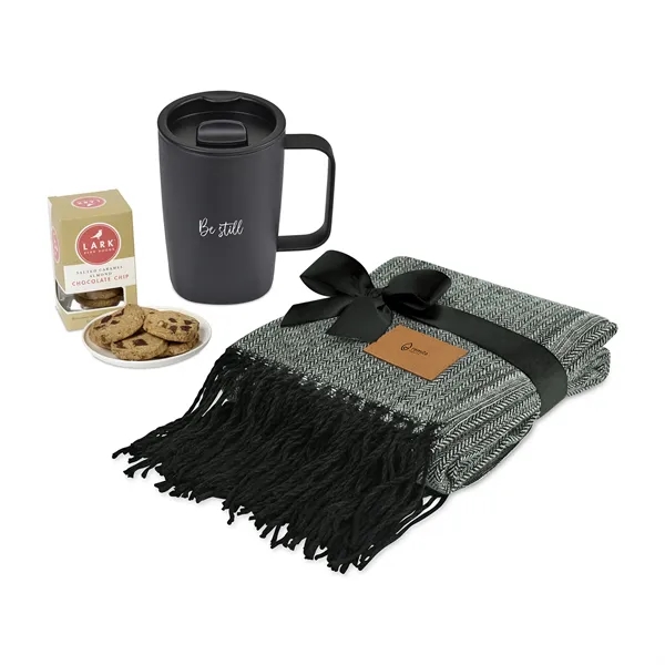 All Wrapped Up gift set with a throw blanket, mug and... from ASI 56070 Gemline / Gemline®