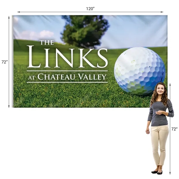 6' x 10' Digitally Printed Outdoor Spun Polyester Single Reverse Double... from ASI 80228 Quinn