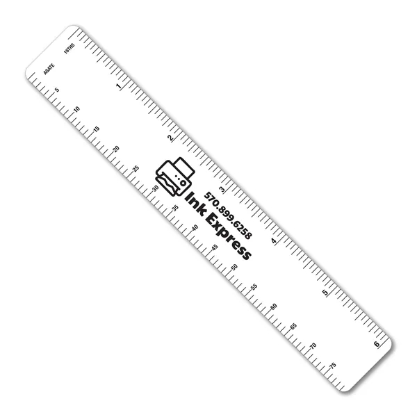 6 inch .020 flexible PVC ruler with printing & publishing scales.... from ASI 53430 Executive Line / Executive Line®