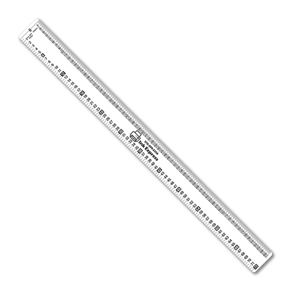 12 inch .020 flexible PVC ruler with printing & publishing scales.... from ASI 53430 Executive Line / Executive Line®