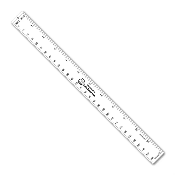 12 inch .020 flexible PVC ruler with printing & publishing scales.... from ASI 53430 Executive Line / Executive Line®