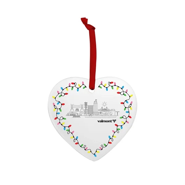Ceramic heart-shaped ornament with string and gift box.... from ASI 52263 EMT