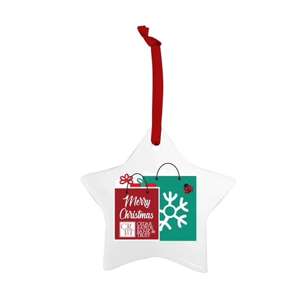 Ceramic star-shaped ornament with string and gift box.... from ASI 52263 EMT