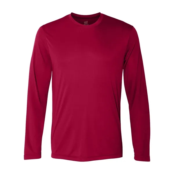 Hanes long sleeve 100% polyester performance T-shirt with UV protection and... from ASI 84358 S&S Activewear