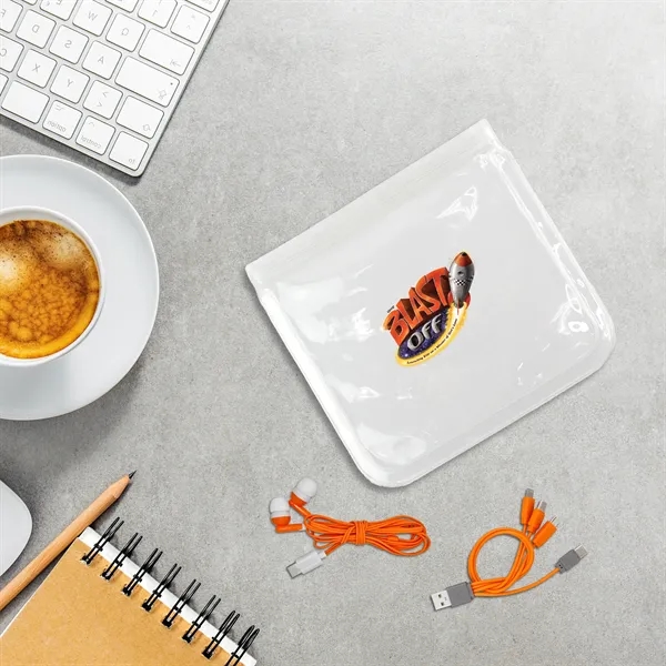 Clear Cable & Ear Bud Set... from ASI 30208 A P Specialties / AP Specialties