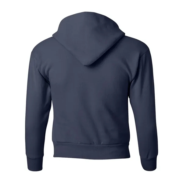 Youth hoodie made of cotton/polyester fleece with a tag-free neck label... from ASI 84358 S&S Activewear