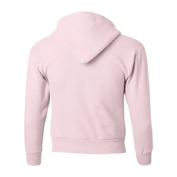 Youth hoodie made of cotton/polyester fleece with a tag-free neck label... from ASI 84358 S&S Activewear