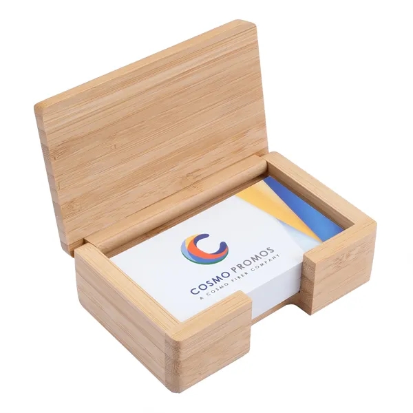 Bamboo Business Card Holder... from ASI 46755 Cosmo Promos