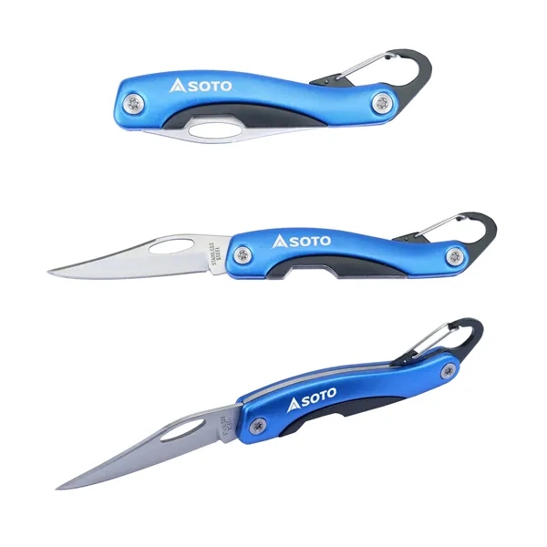 Carabiner pocket knife.... from ASI 46755 Cosmo Promos