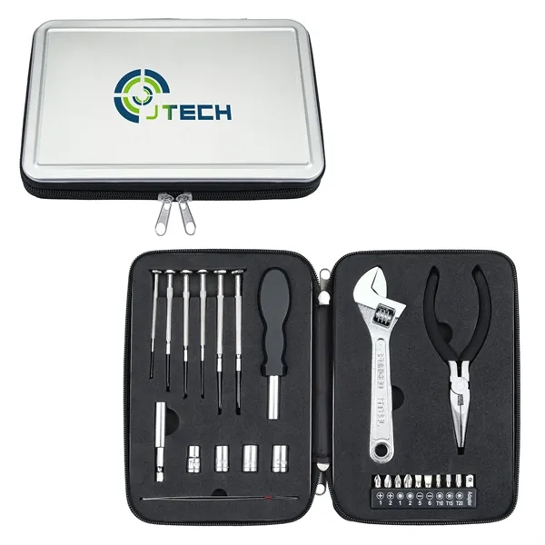 Tool set with carrying case includes a wrench, screwdrivers and more.... from ASI 46755 Cosmo Promos
