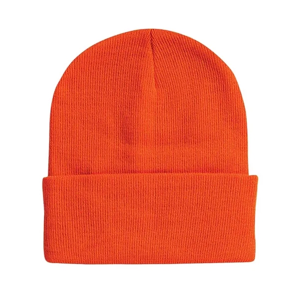 Acrylic knit 12" beanie. Blank product.... from ASI 84358 S&S Activewear
