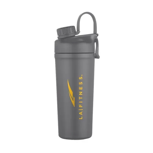 26 oz. double wall stainless steel shaker tumbler with screw-off lid.... from ASI 88060 Snugz/USA Inc
