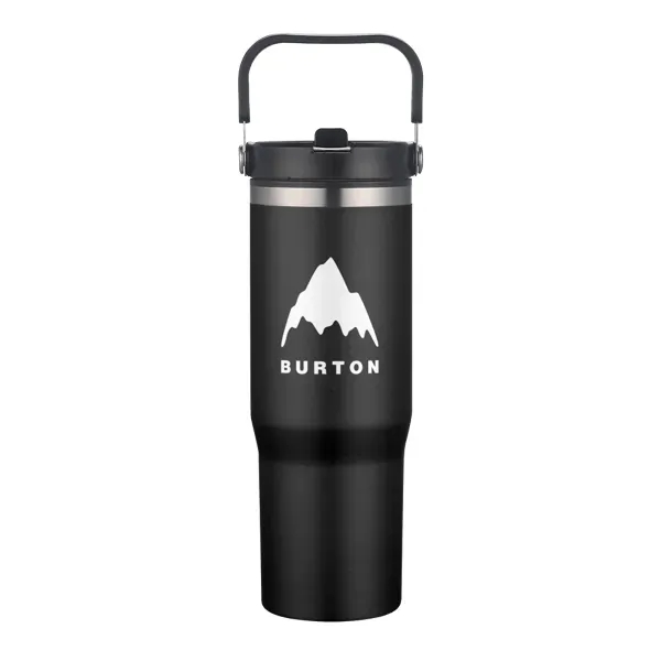 30 oz, double wall stainless steel tumbler with handle and screw-off... from ASI 88060 Snugz/USA Inc